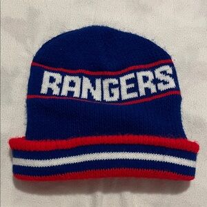 Vintage Blue and Red NY Rangers Beanie